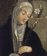 unknow artist St.Catherine of Siena oil painting on canvas